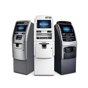 modern atms in a row